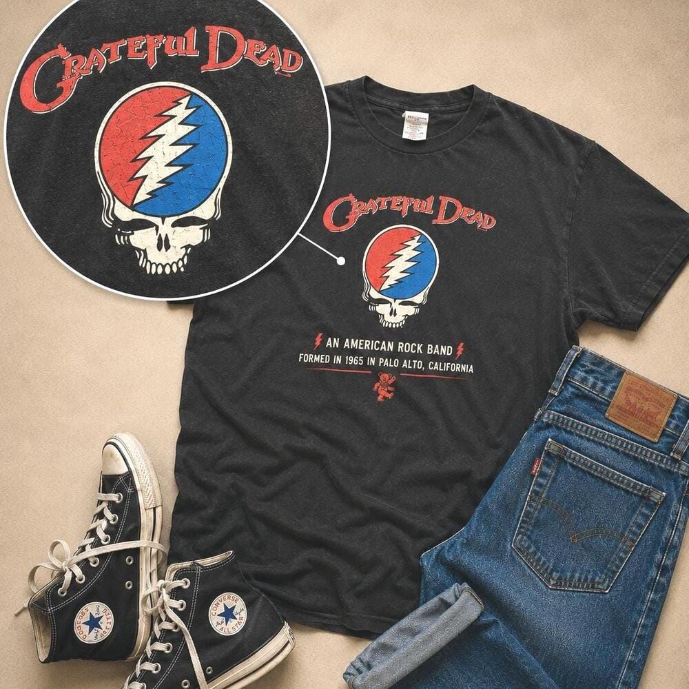 Grateful Dead Graphic Band Tee Size Medium | Retro Rock T Shirt